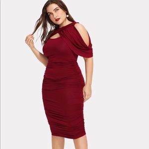 SHEIN Burgundy Dress 3x